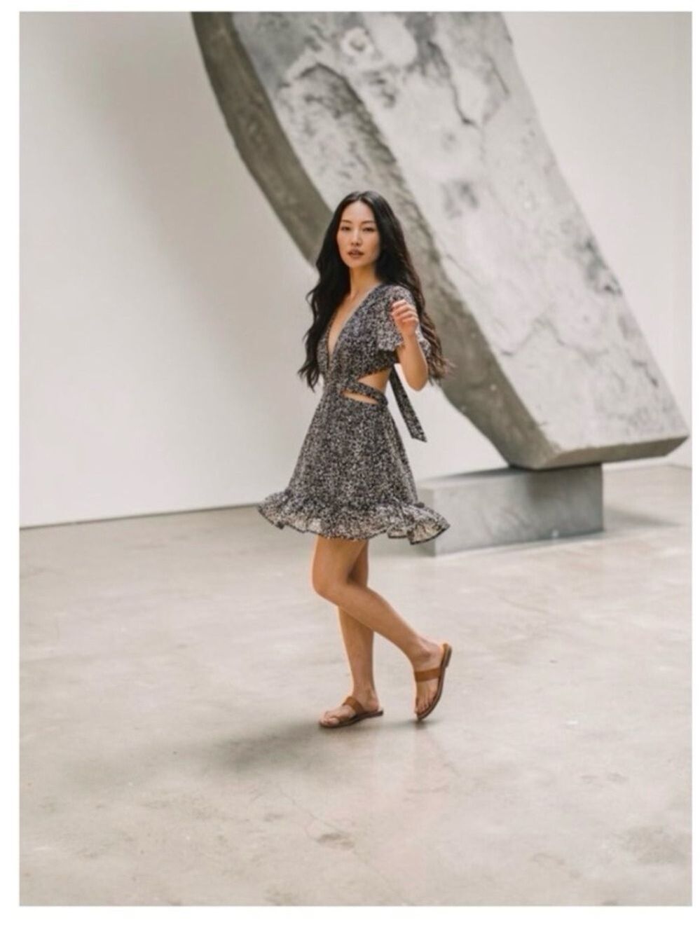Vine Tree Floral Above Knee Dress. NWT